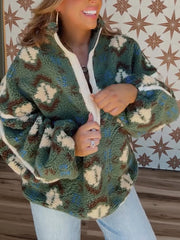 Lina Halvglidelås Plysjgenser