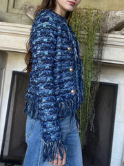 Freja Elegant Kofta med Tofs