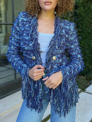 Freja Elegant Kofta med Tofs