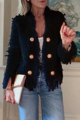 Freja Elegant Kofta med Tofs