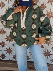 Lina Halvglidelås Plysjgenser